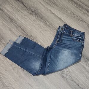 Maurices Cropped Raw Hem Jeans